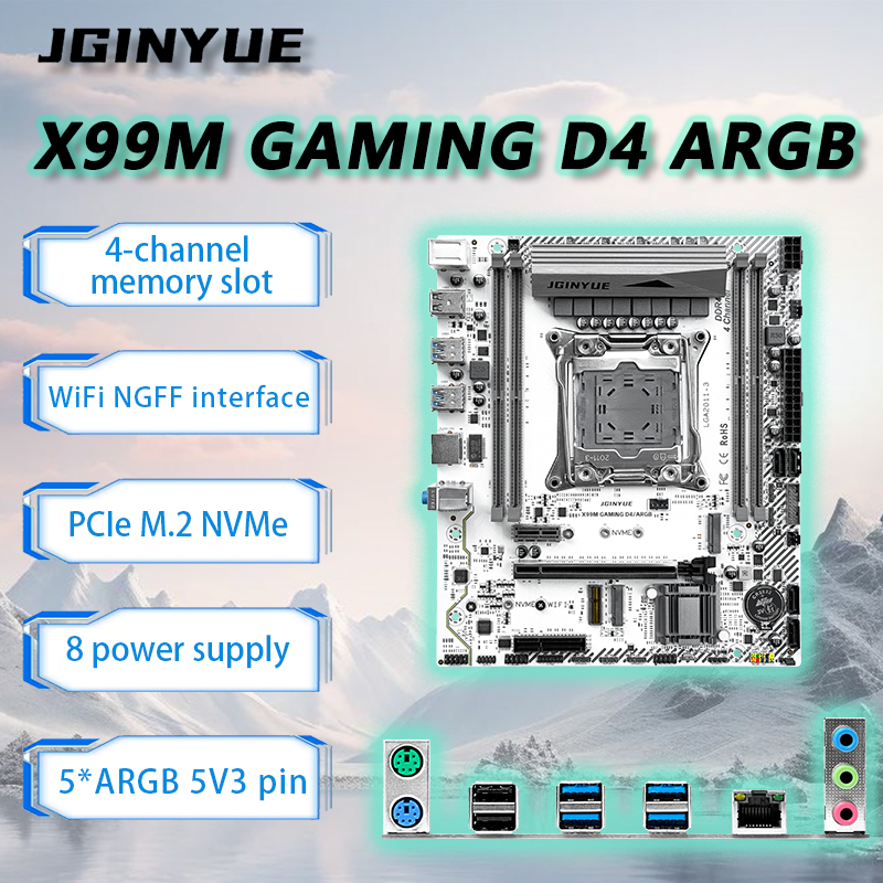 Pc Gaming Omen - Placa-mãe JGINYUE X99 LGA2011-3 M-ATX para