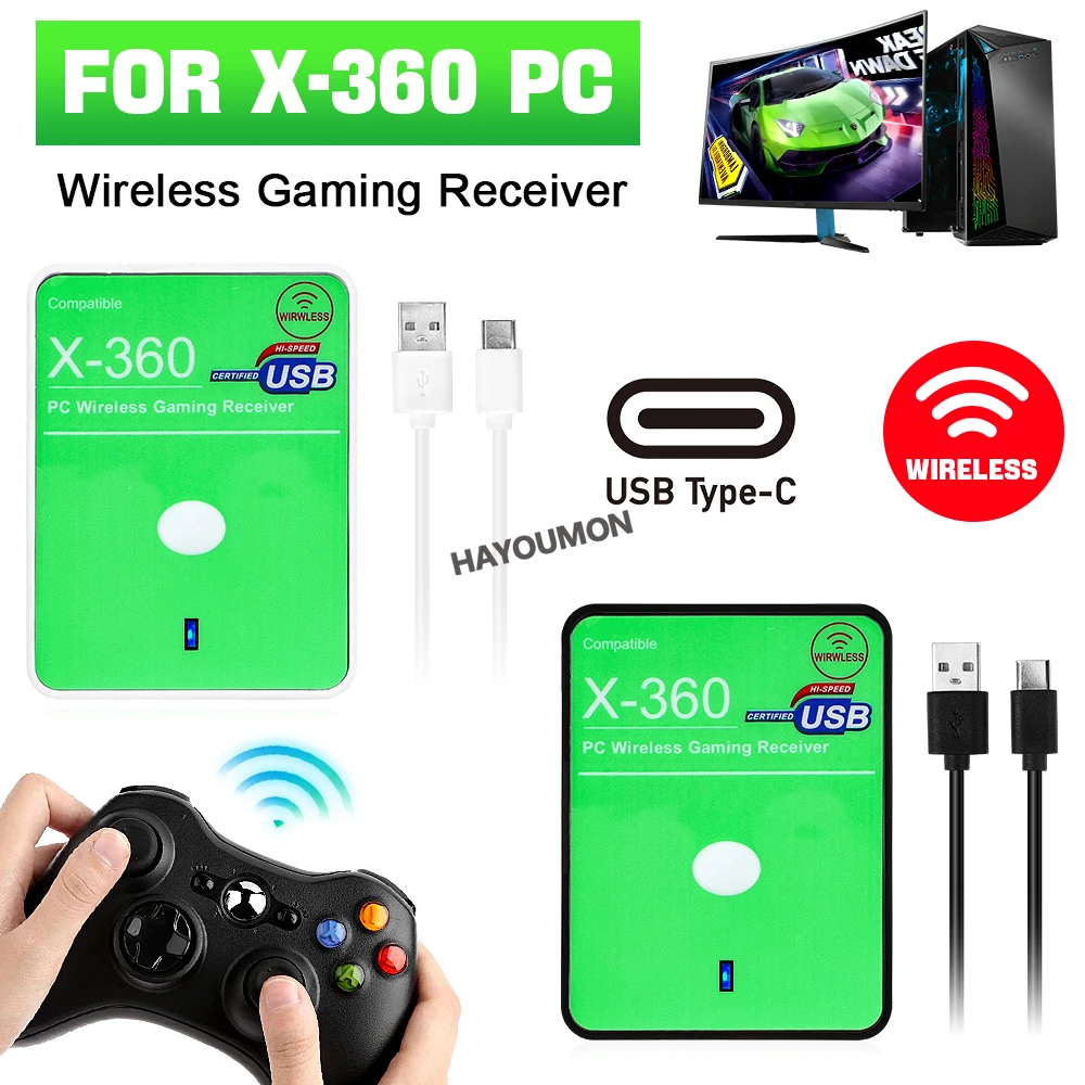 Pc Gaming Xbox - Receptor de jogos sem fio, controlador
