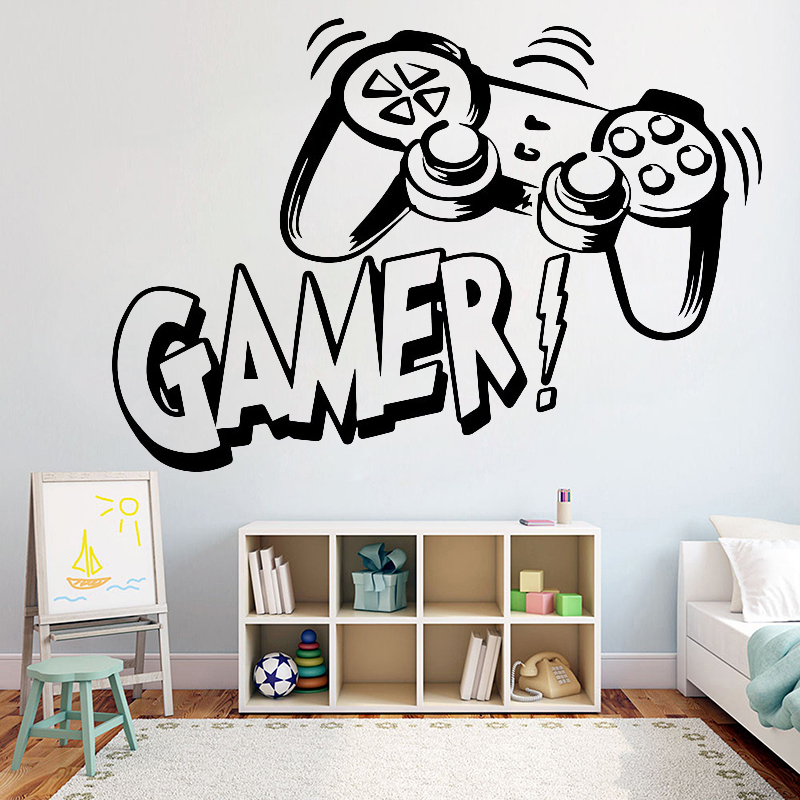 Pc Gaming Quotes - Adesivo de parede para sala de