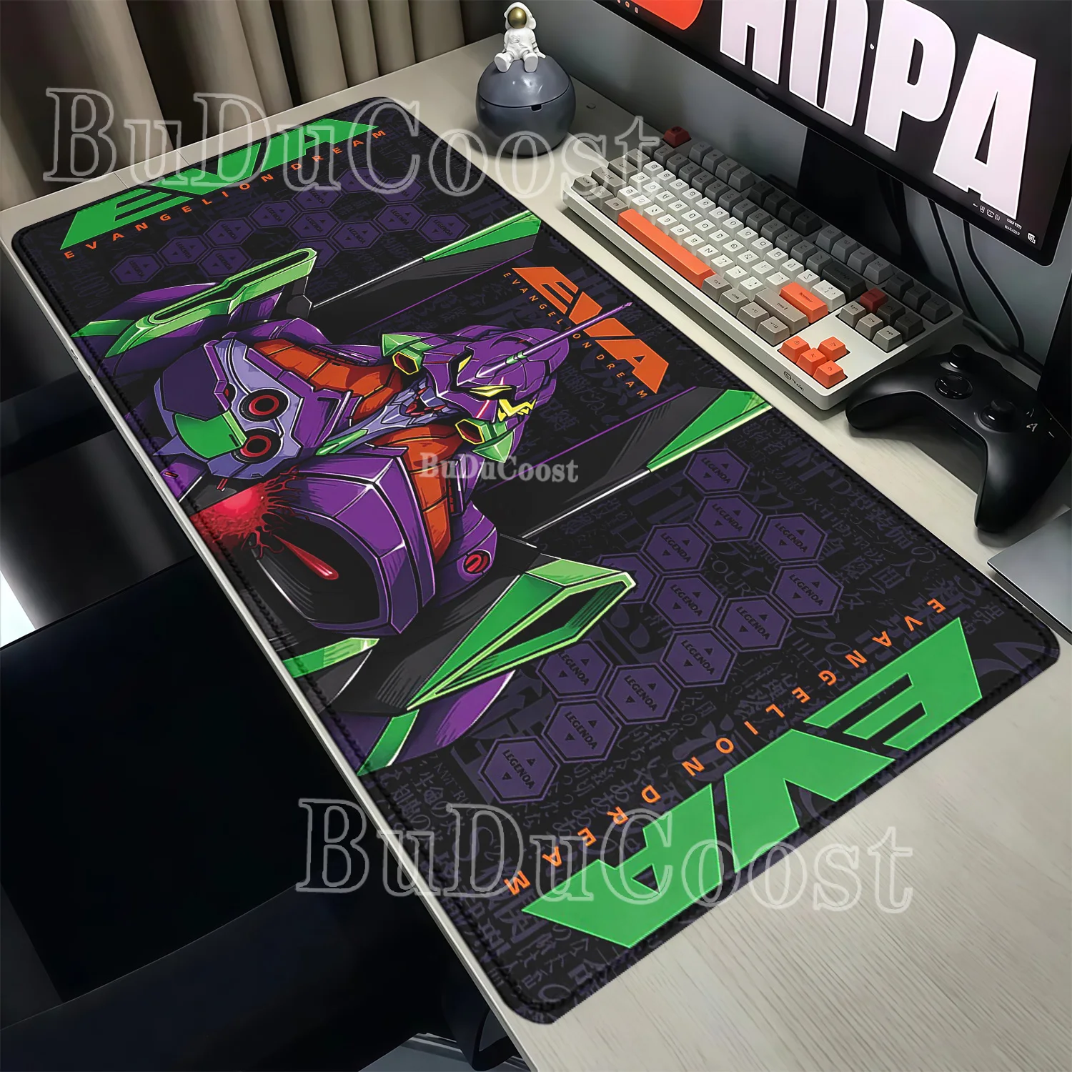 Pc Gaming Evangelion - Mouse Pad Evangelione EVA 01 Grande