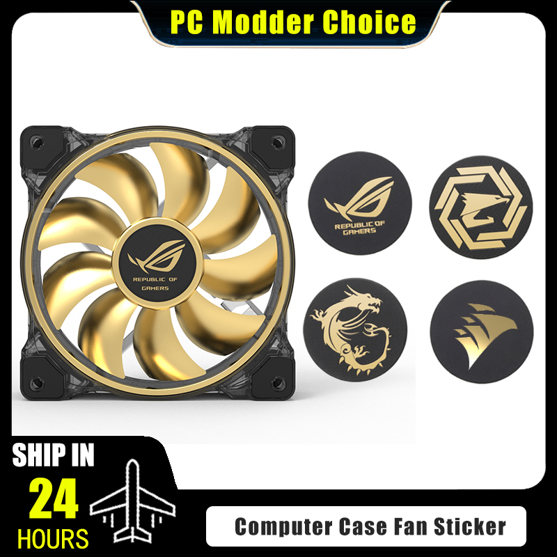 Pc Gaming Quotes - Adesivo de logotipo de ventilador de