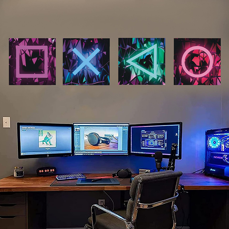 Pc Gaming Quotes - 4 pçs crianças sala de jogos