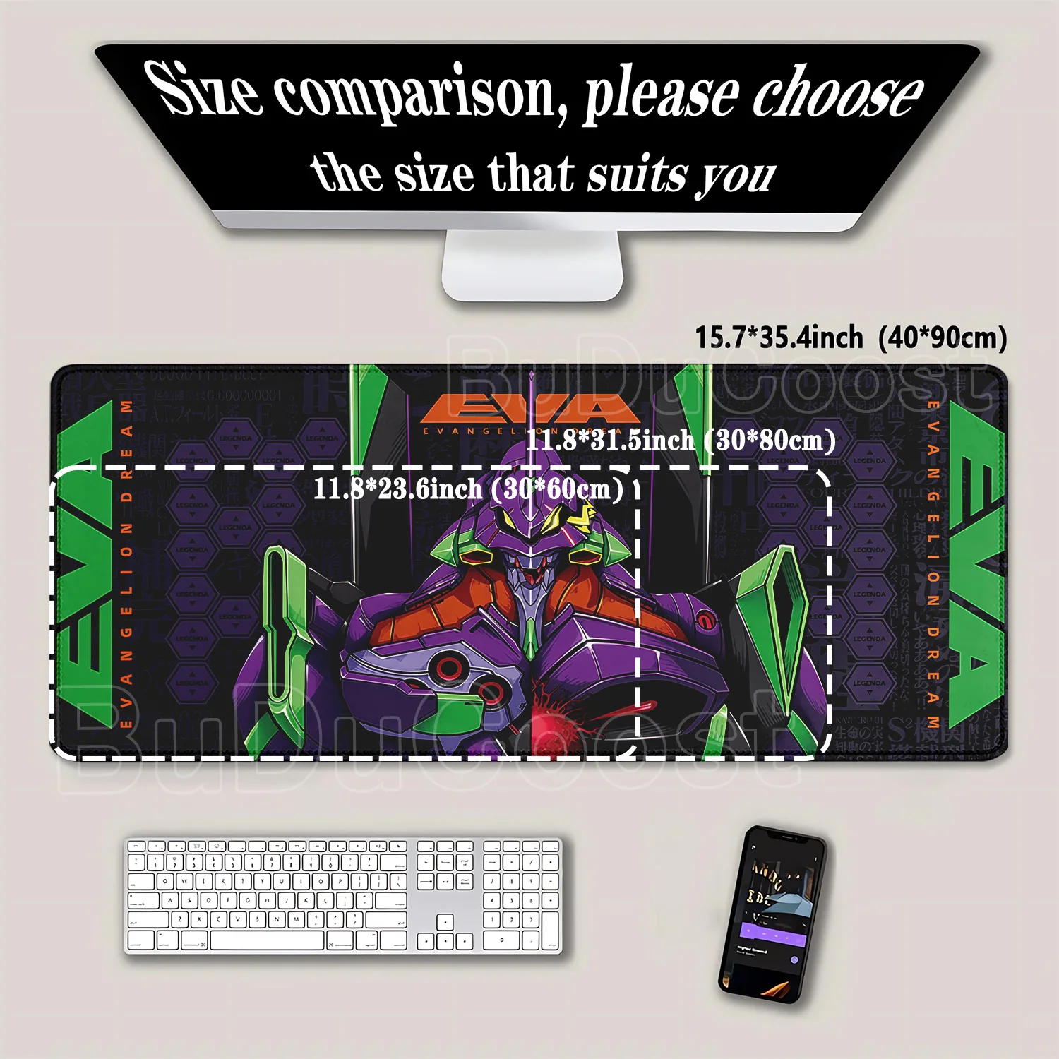 Mouse Pad Evangelione EVA 01 G - Pc Gaming Evangelion avaliação e preço