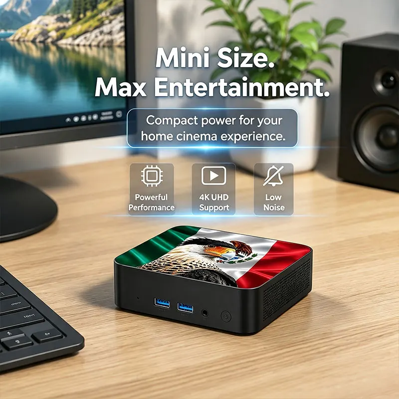 Mini PC com Bandeira do Novo M - Pc Gaming Desktop avaliação e preço