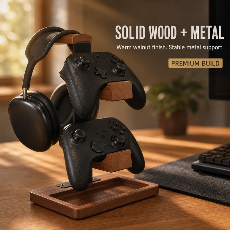 Suporte de Madeira para Fones  - Pc Gaming Earphones avaliação e preço
