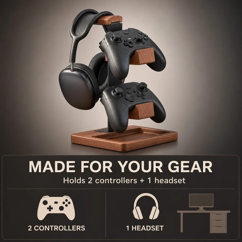 Suporte de Madeira para Fones  - Pc Gaming Earphones avaliação e preço