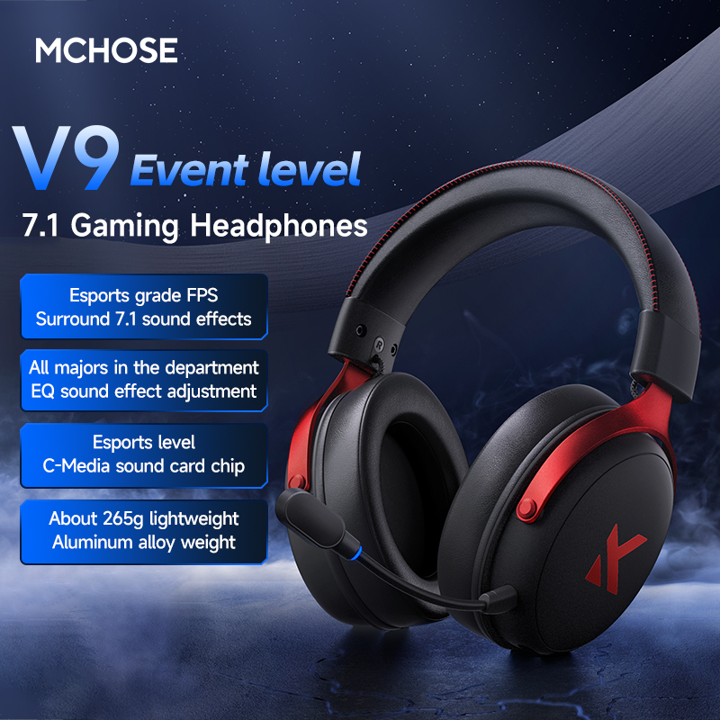 MCHOSE V9 Pro fone de ouvido c - Pc Gaming Earphones avaliação e preço