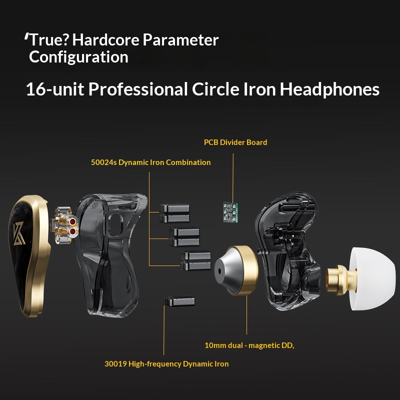 Fone de Ouvido KZ ZAS com Fio  - Pc Gaming Earphones avaliação e preço