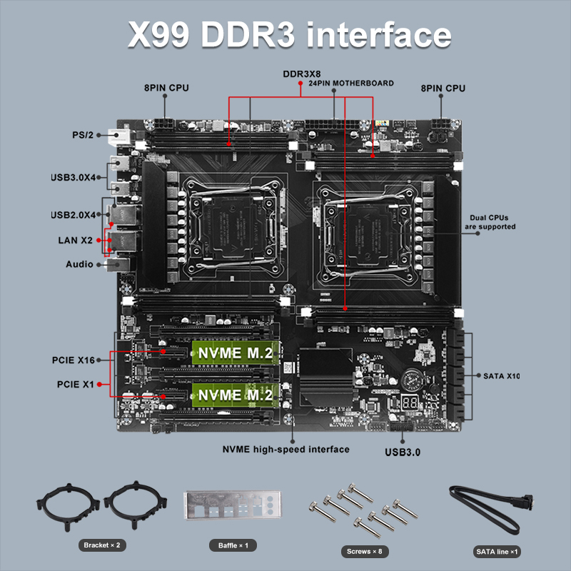 X99 placa-mãe cpu de soquete d - Pc Gaming Omen avaliação e preço