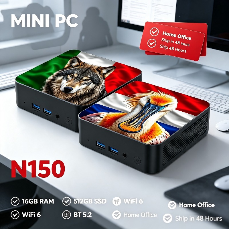 Novo Mini PC Intel Core N150 1 - Pc Gaming Desktop avaliação e preço